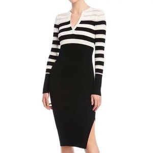 Bailey 44 women’s rib knit long sleeve midi dress medium